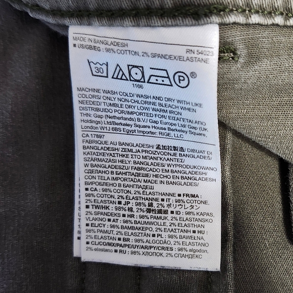 Banana Republic Women's 4 Utility Jeans Green - Picture 16 of 16